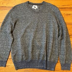 Joseph Abboud Men's XL Gray V Neck Collar Modern Fit Sweater Italian Yarn